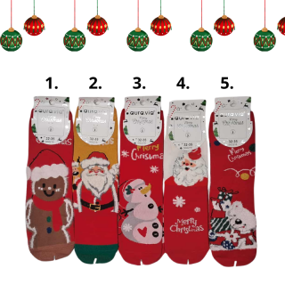 DĚTSKÉ VÁNOČNÍ PONOŽKY klasické Aura.Via SG2218