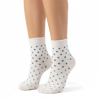 Voxx Flagran Ponožky dámské puntík bílé