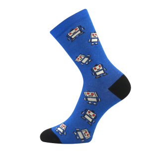 Chlapecké ponožky modré roboti Fuski Boma Voxx