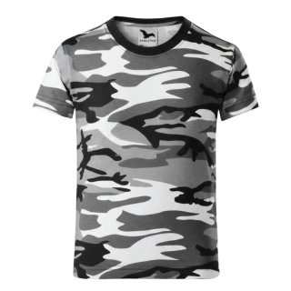 Malfini Camouflage Tričko dětské šedé