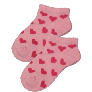 Dívčí kotníkové ponožky růžové Design Socks