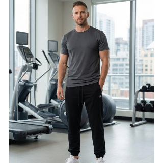 Pánské tepláky tmavěmodré Wolf&Wolfie T2675A