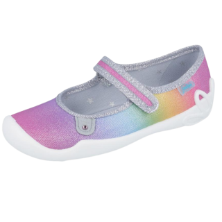 Dívčí baleríny duhové Befado 114Y350