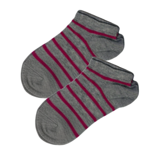 Dívčí kotníčkové ponožky Design Socks růžový proužek