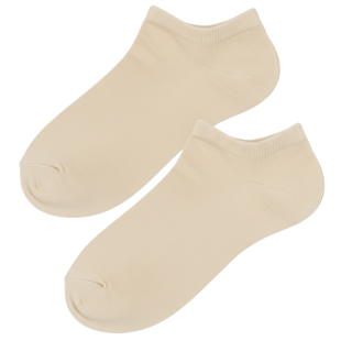 98-104-Kotníkové ponožky jednobarevné - smetanová barva