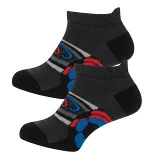Dětské kotníčkové ponožky tm.šedé Design Socks