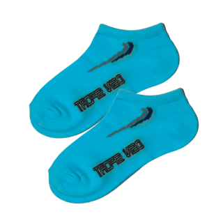 vel.80-128-Dívčí kotníčkové ponožky Design Socks jednobarevné - tyrkysová barva