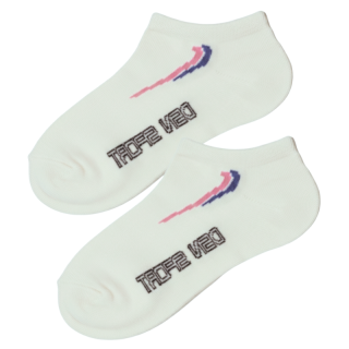 110-116-Dívčí kotníčkové ponožky Design Socks -bílá