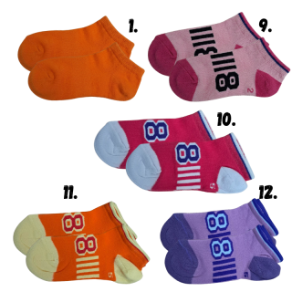 7-8 let-Chlapecké a dívčí kotníčkové ponožky mix