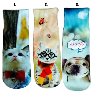 Dětské střední ponožky v 3D- AURA.VIA