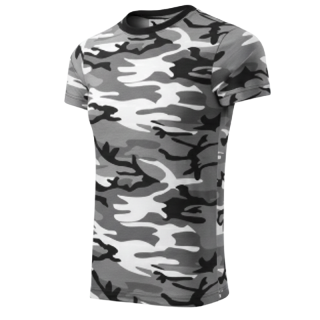 Malfini Camouflage Tričko unisex grey