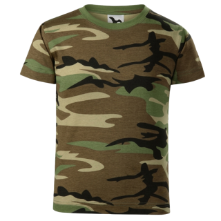 Malfini Camouflage Tričko dětské brown